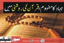 جہاد کا مفہوم قرآن کی روشنی میں ضرورت و اہمیت (اہل نظر حضرات کی نظر میں )