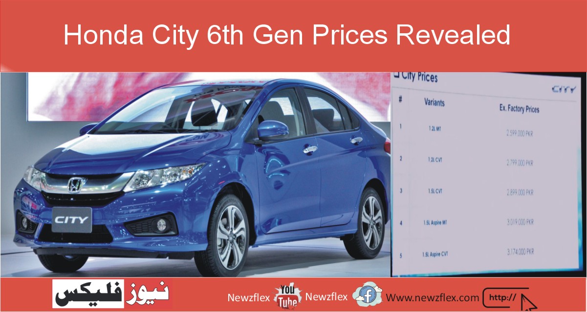 Honda City 6th Gen Prices Revealed; Starting from Rs. 25,99,000