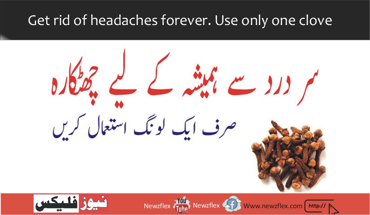 Get rid of headaches forever. Use only one clove