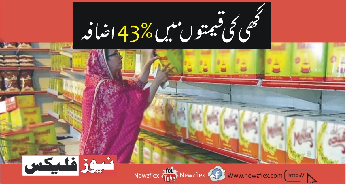 Ghee prices have risen by 43%