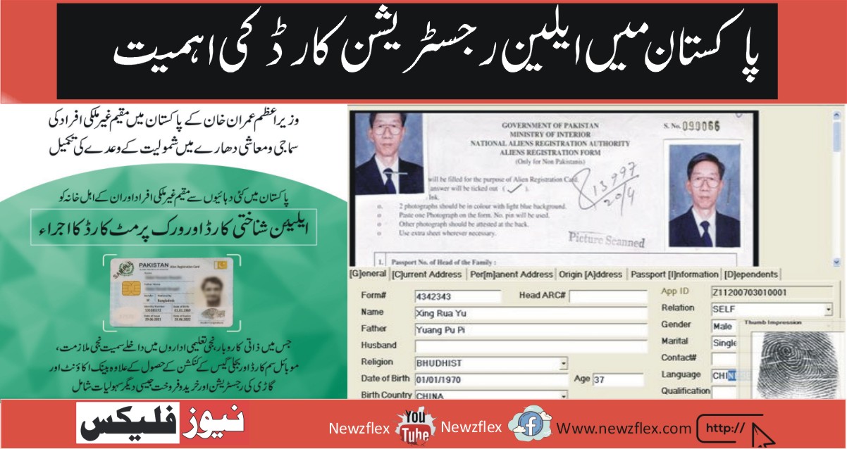 The Importance of ‘Alien Registration Card’ in Pakistan
