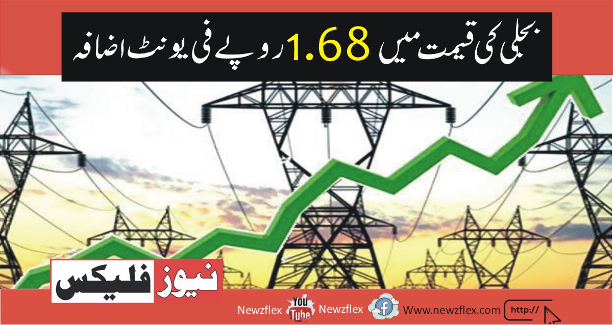 Govt. Hikes electricity price by Rs. 1.68 per unit.