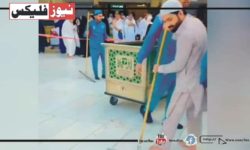محمد رضوان نے حج کے دوران فرش صاف کر کے لوگوں کے دل جیت لیے